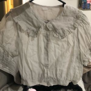 Down Sparrow Top in Salt size Medium